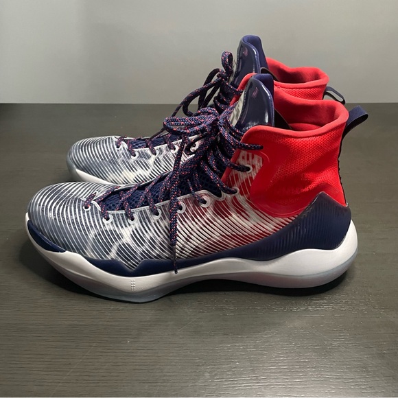 Li-Ning YuShuai 11 Evan Turner Red, White, Blue Men's Basketball Shoe US Size 12 - Picture 7 of 12